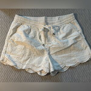 Esprit White Eyelet Scalloped Hem Skort